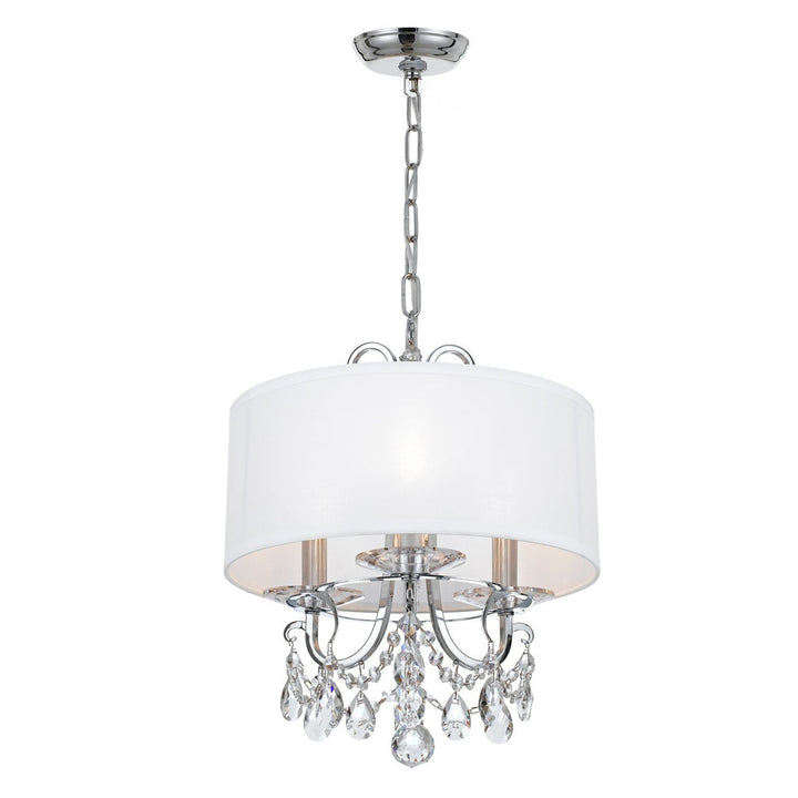 Othello 3 Light Spectra Crystal Polished Chrome Mini Chandelier Crystorama