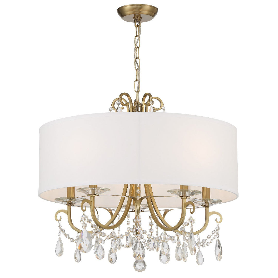 Othello 5 Light Vibrant Gold Chandelier Crystorama