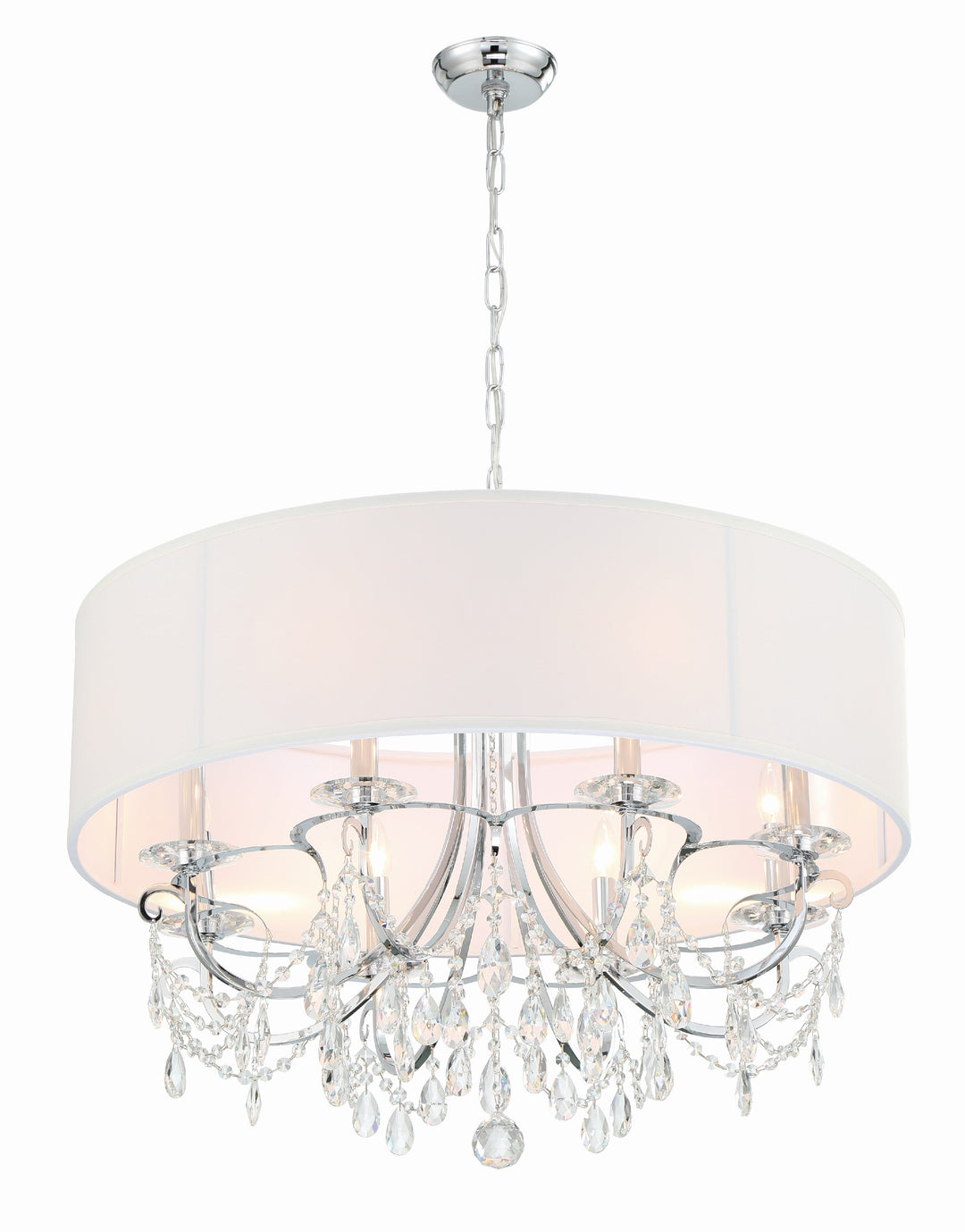 Othello 8 Light Polished Chrome Chandelier Crystorama