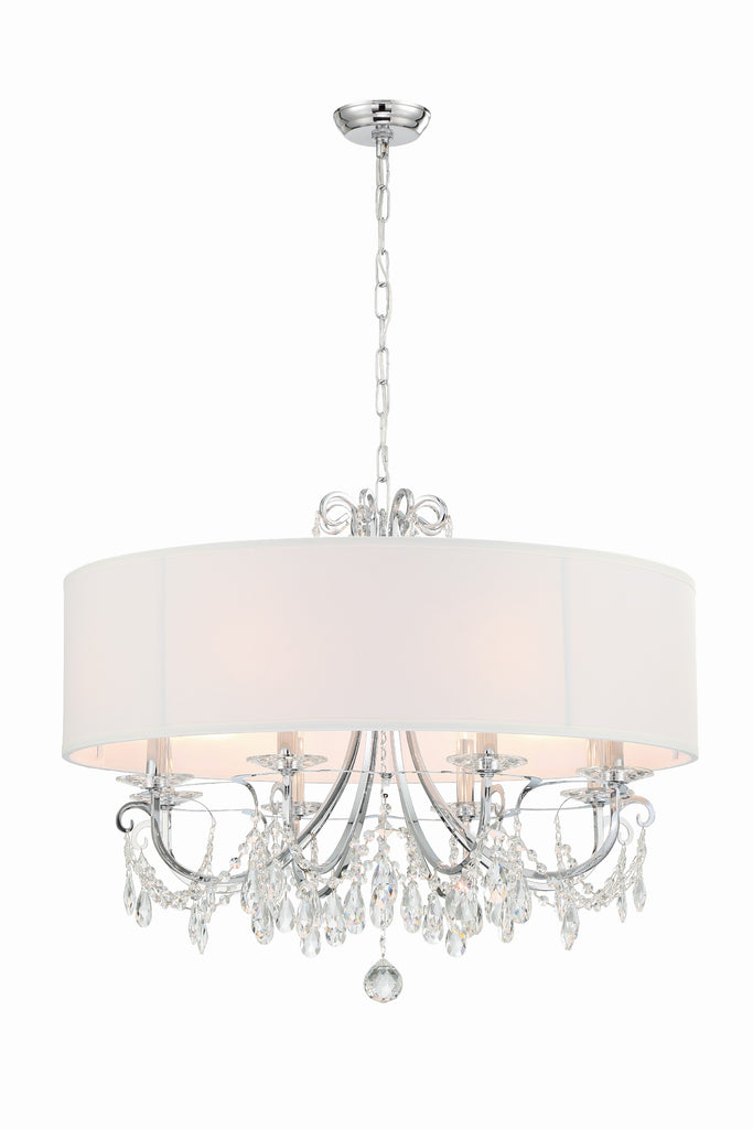 Othello 8 Light Polished Chrome Chandelier Crystorama