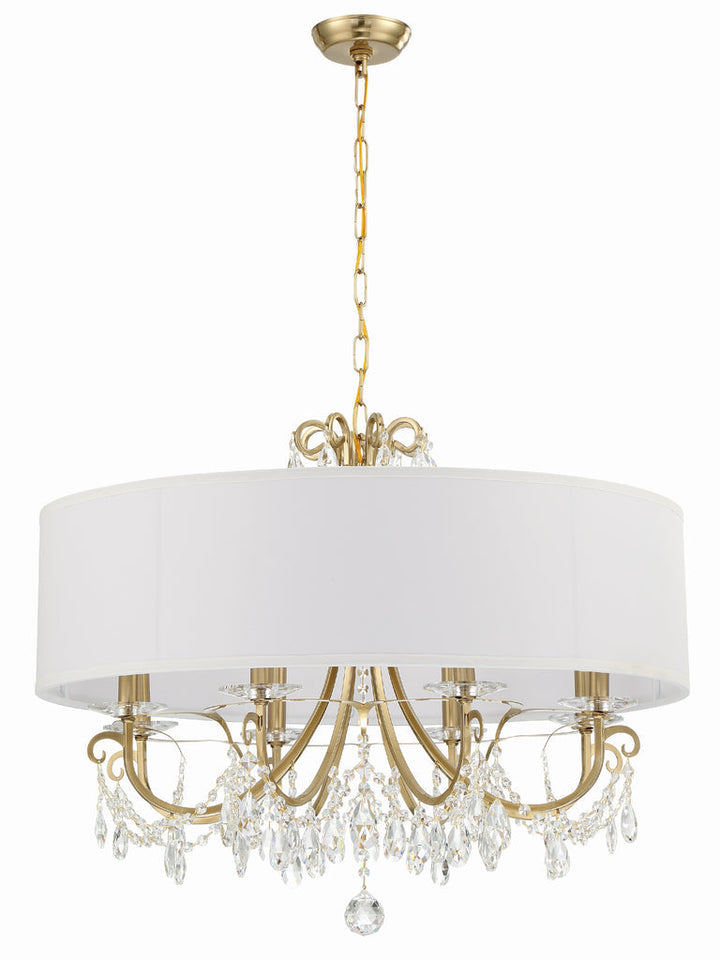 Othello 8 Light Vibrant Gold Chandelier Crystorama