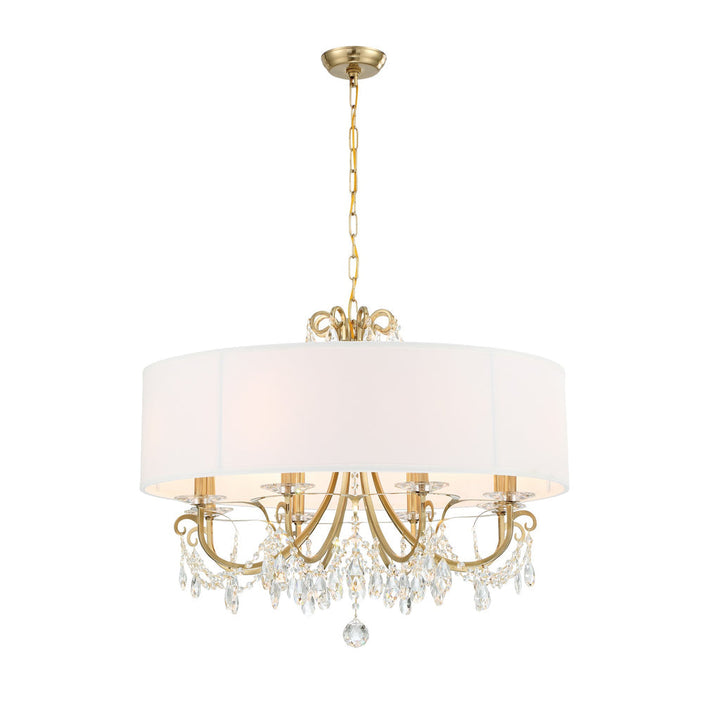 Othello 8 Light Vibrant Gold Chandelier Crystorama