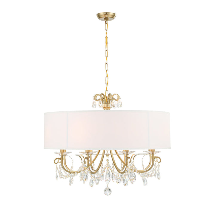 Othello 8 Light Vibrant Gold Chandelier Crystorama