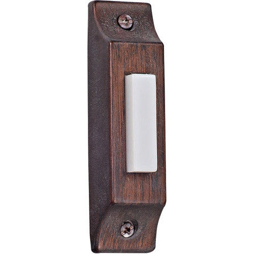 CRAFTMADE Surface Mount Die-Cast Builder's Series LED Lighted Push Button in Rustic Brick