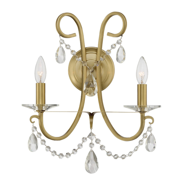 Crystorama Crystorama Othello 2 Light Vibrant Gold Sconce