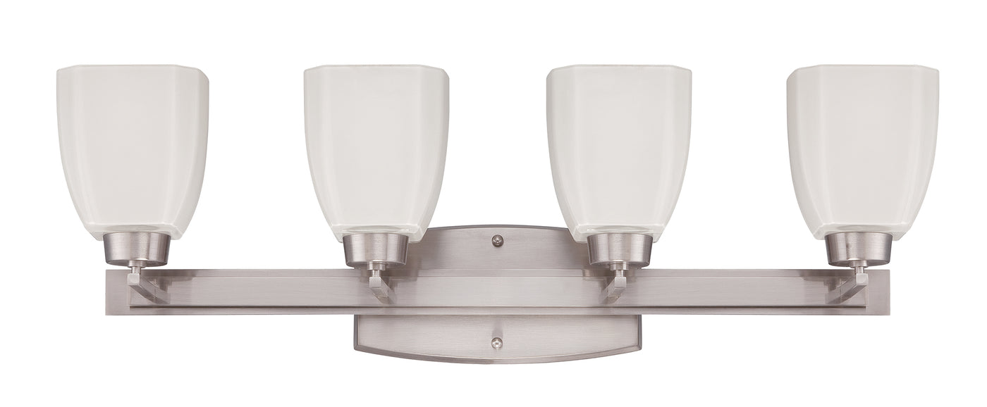 Bridwell 4 Light Vanity in Brushed Polished Nickel