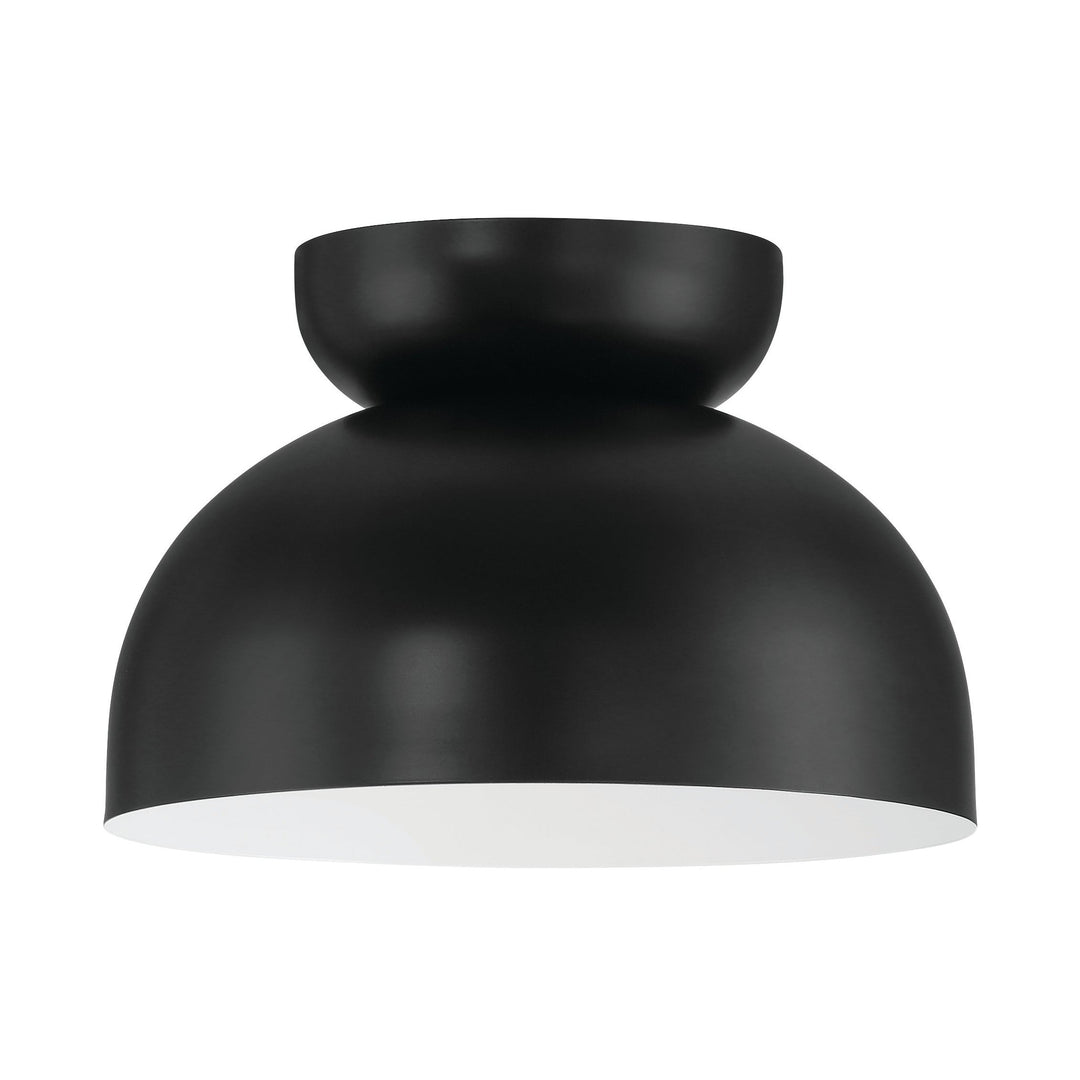 CRAFTMADE Ventura Dome 1 Light Flushmount in Flat Black