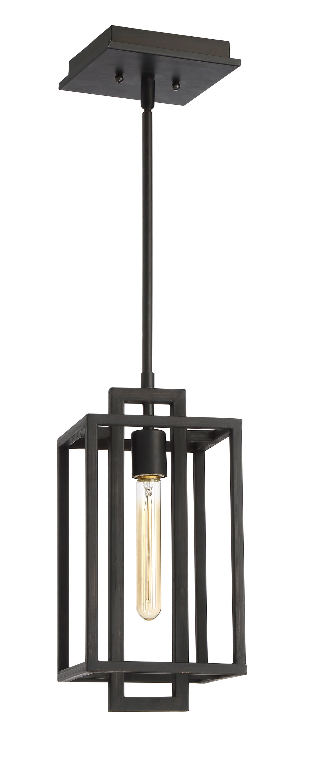 Cubic 1 Light Pendant in Aged Bronze Brushed CRAFTMADE