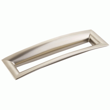 SCHAUB 7 Inch (6 1/4 Inch c-c) Finestrino Flared Rectangle Pull (Brushed Nickel Finish)