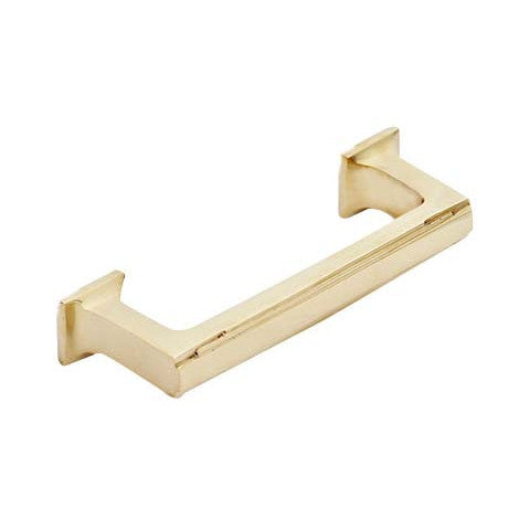 Copper Mountain Hardware 7 Inch Solid Brass Art Deco Skyscraper Pull (Polished Brass Finish)