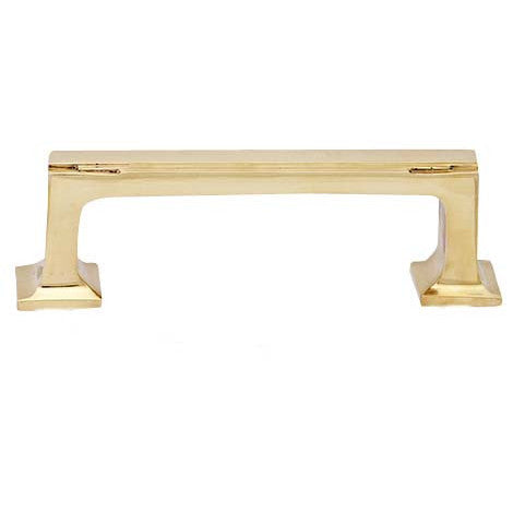 Copper Mountain Hardware 7 Inch Solid Brass Art Deco Skyscraper Pull (Polished Brass Finish)