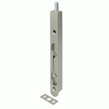 DELTANA 7 Inch Zinc Flush Bolt (Brushed Nickel Finish)