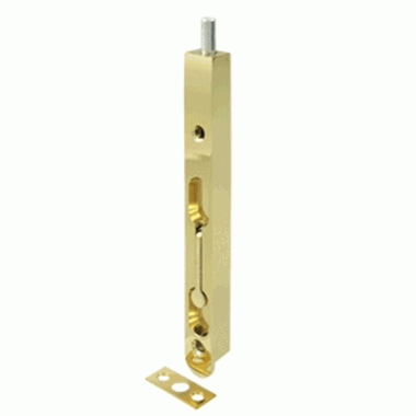 7 Inch Zinc Flush Bolt (Polished Brass Finish) DELTANA