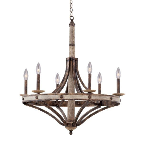 Kalco Coronado 6 Light Chandelier