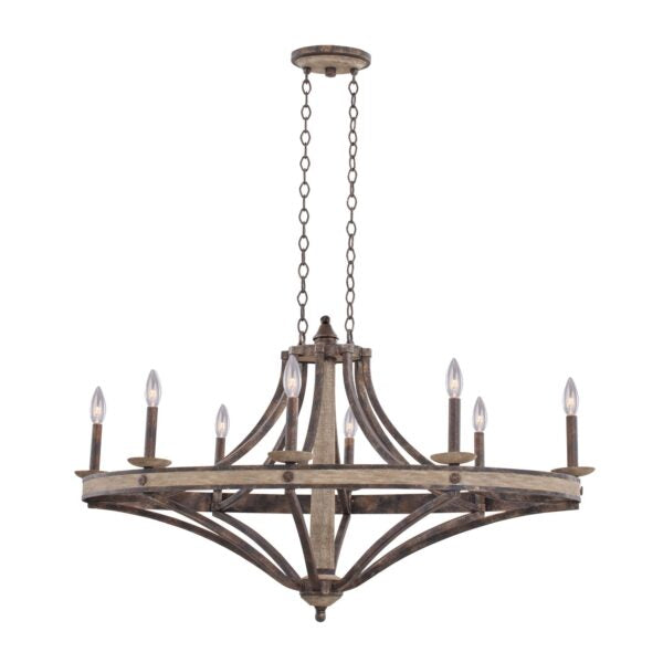 Kalco Coronado 8 Light Oval Chandelier