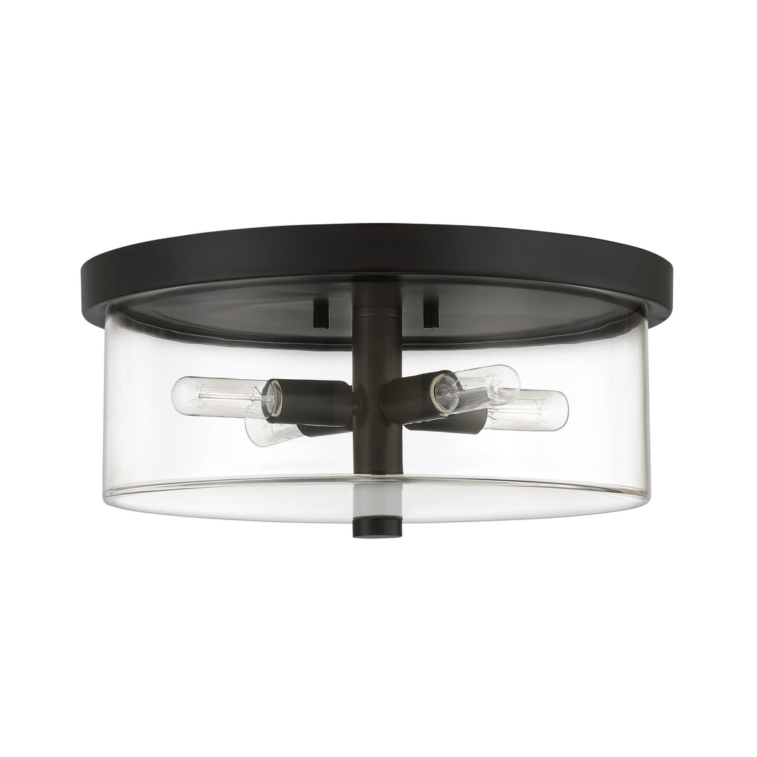 Hailie 4 Light Flushmount in Flat Black CRAFTMADE