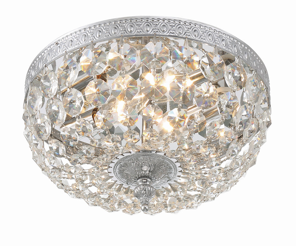 Crystorama Crystorama Crystorama 2 Light Spectra Crystal Polished Chrome Flush Mount