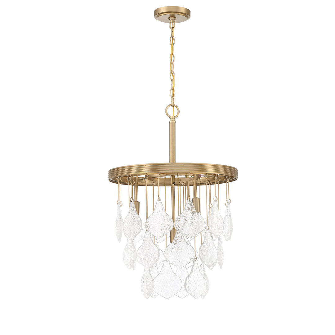 CRAFTMADE Vesi 4 Light Pendant in Satin Brass