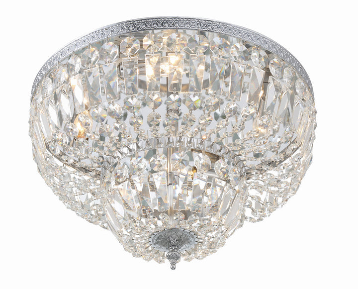 Crystorama Crystorama Crystorama 4 Light Spectra Crystal Polished Chrome Flush Mount