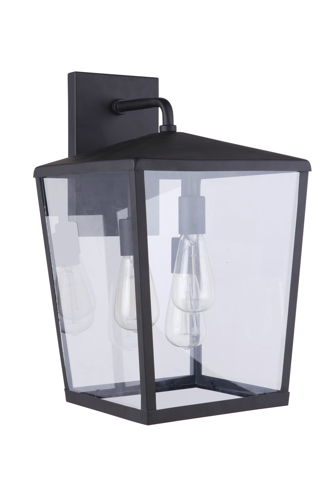 CRAFTMADE Olsen 3 Light Large Outdoor Wall Lantern in Midnight