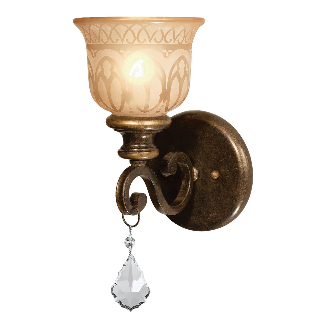 Crystorama Crystorama Norwalk 1 Light Spectra Crystal Bronze Umber Sconce