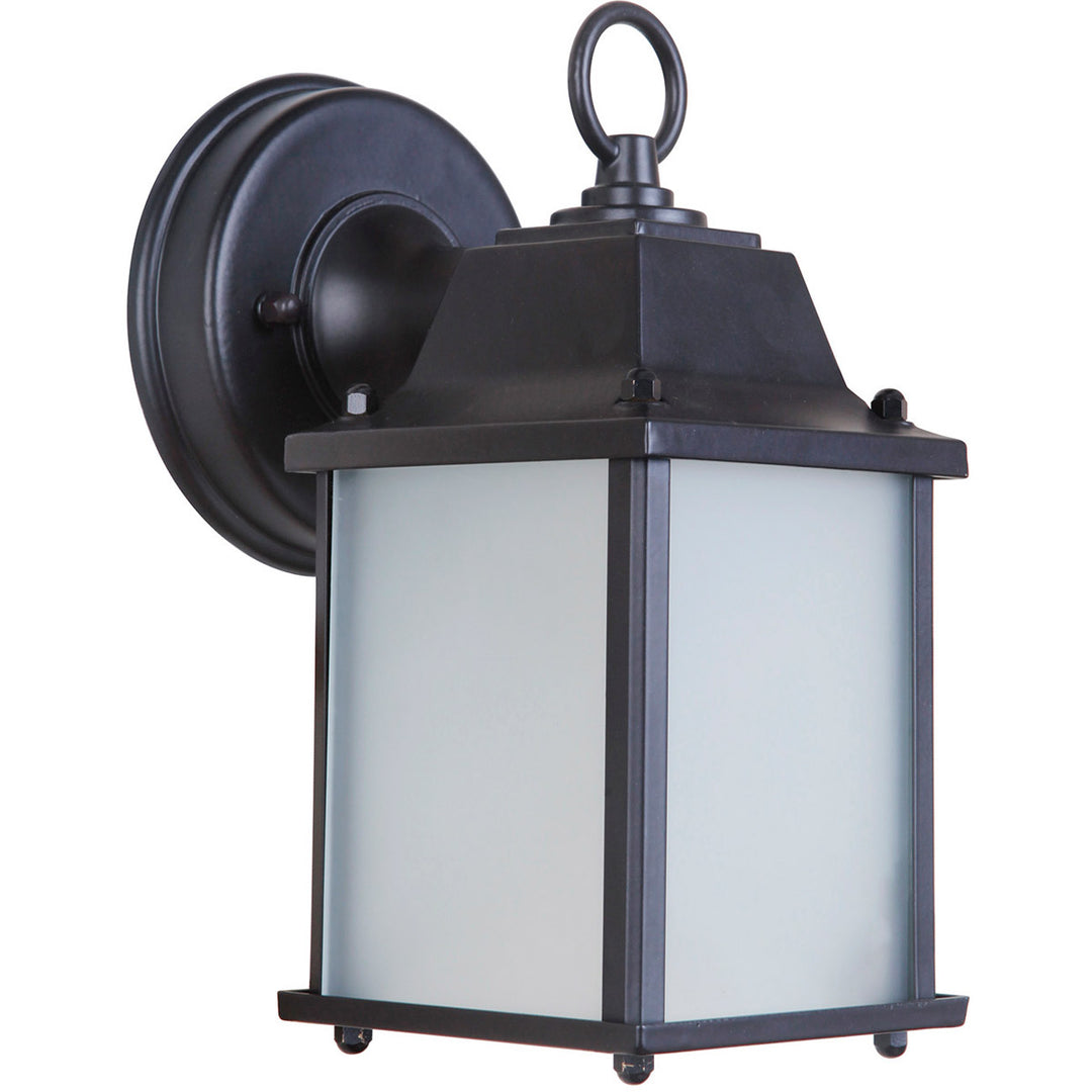 CRAFTMADE Coach Lights Cast 1 Light Small LED Outdoor Wall Lantern in Oiled Bronze Outdoor