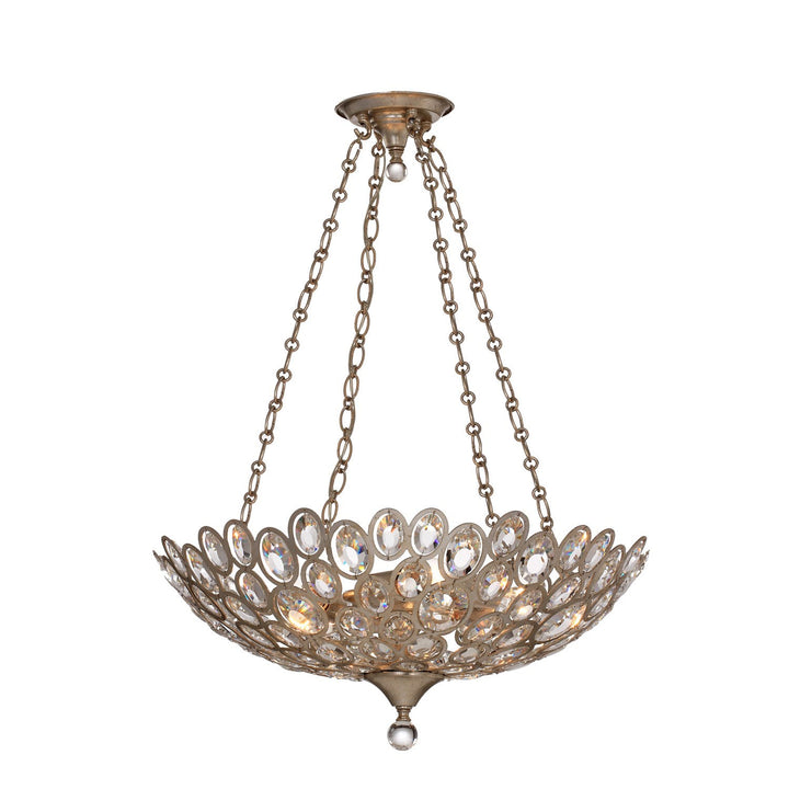 Sterling 5 Light Distressed Twilight Chandelier Crystorama