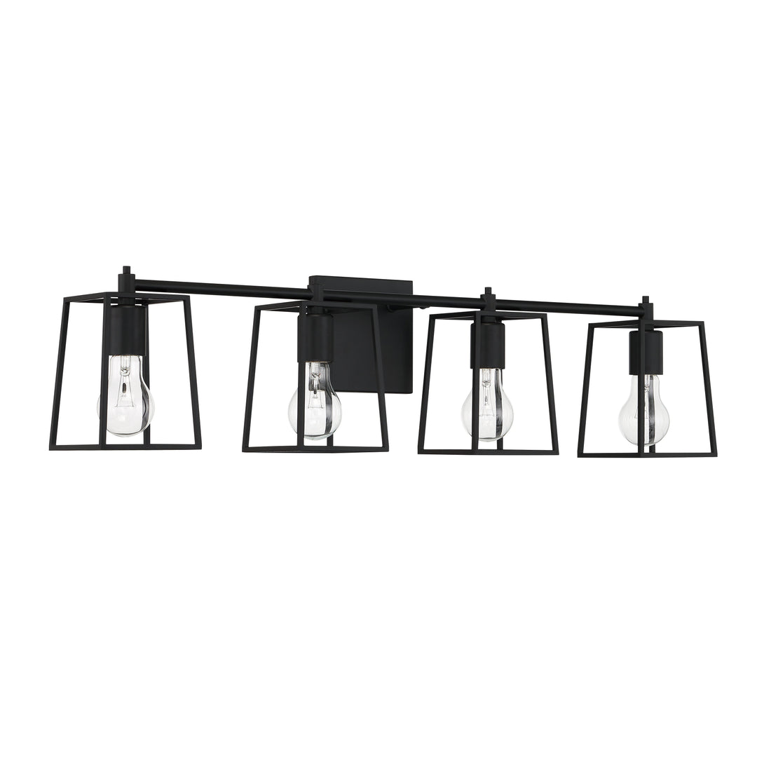 CRAFTMADE Dunn 4 Light Vanity in Flat Black