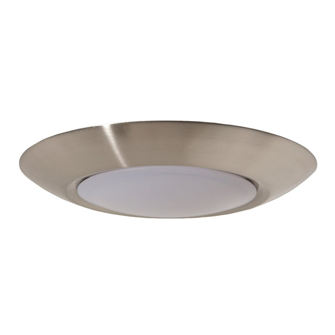 CRAFTMADE Slim Line 1 Light 4" LED Flushmount in Brushed Polished Nickel (6" Overall Diameter)