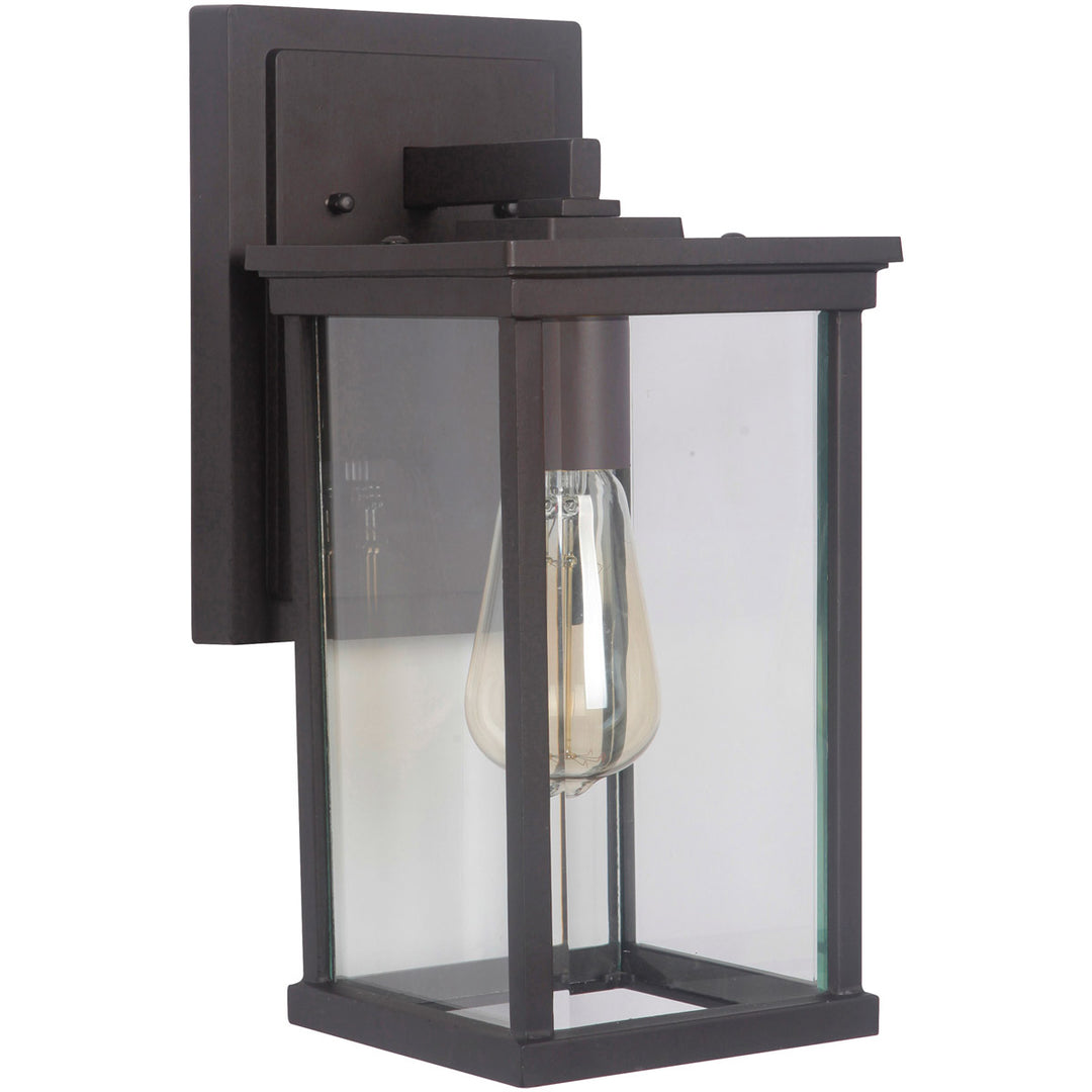 CRAFTMADE Riviera III 1 Light Medium Outdoor Wall Lantern in Oiled Bronze Outdoor