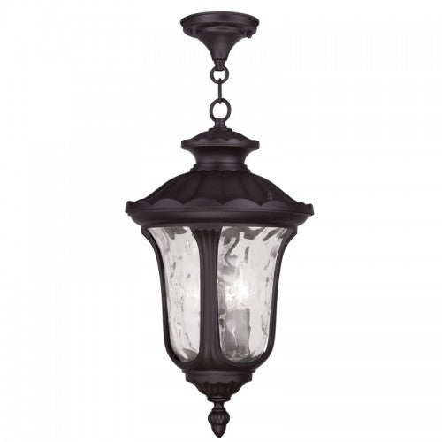 3 Light Bronze Pendant Lantern Livex