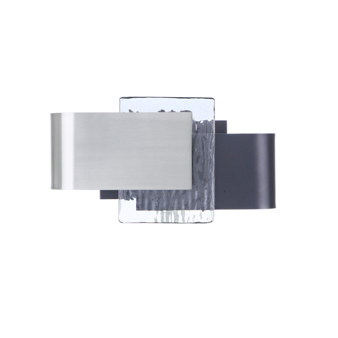 Harmony 1 Light LED Wall Sconce in Flat Black/Polished Nickel CRAFTMADE