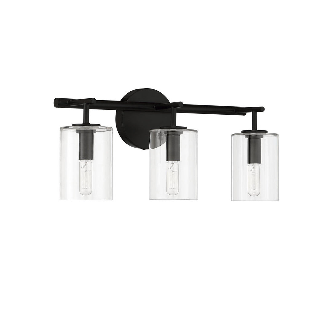 CRAFTMADE Hailie 3 Light Vanity in Flat Black