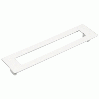 SCHAUB 8 1/2 Inch (7 1/2 Inch c-c) Finestrino Rectangle Pull (Matte Chrome Finish)