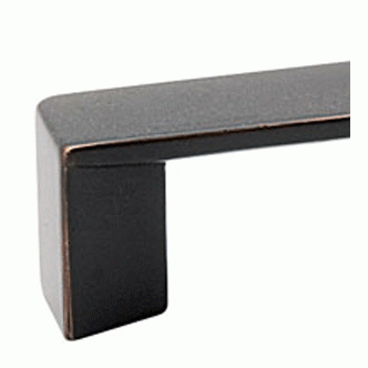 EMTEK 8 1/2 Inch Overall (8 Inch c-c) Brass Trinity Pull (Oil Rubbed Bronze Finish)