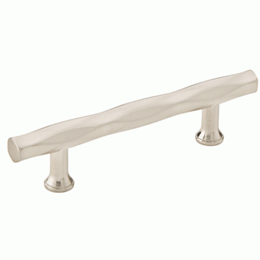 EMTEK 8 Inch (6 Inch c-c) Solid Brass Tribeca Pull (Brushed Nickel Finish)