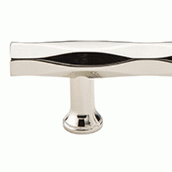 EMTEK 8 Inch (6 Inch c-c) Solid Brass Tribeca Pull (Polished Nickel Finish)