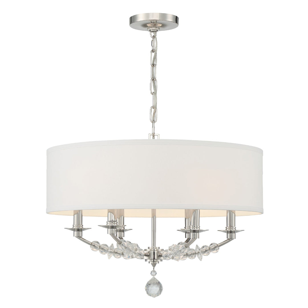 Mirage 6 Light Polished Nickel Chandelier Crystorama