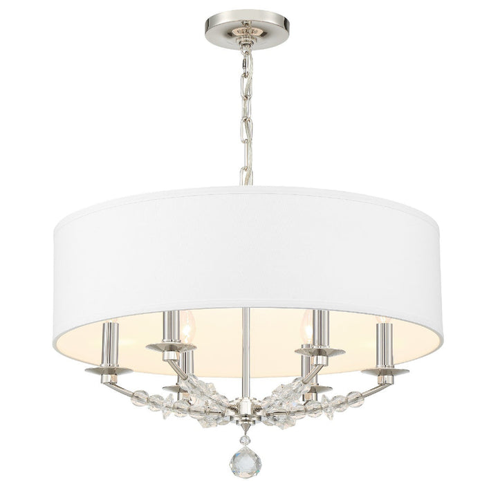 Mirage 6 Light Polished Nickel Chandelier Crystorama