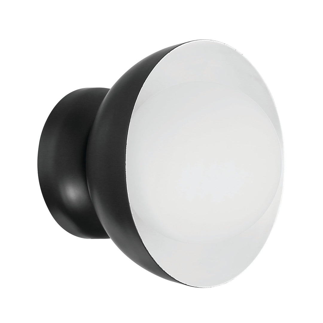 CRAFTMADE Ventura Dome 1 Light Wall Sconce in Flat Black