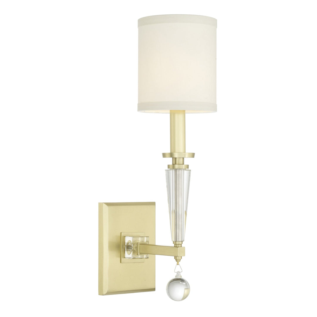 Paxton 1 Light Aged Brass Sconce Crystorama