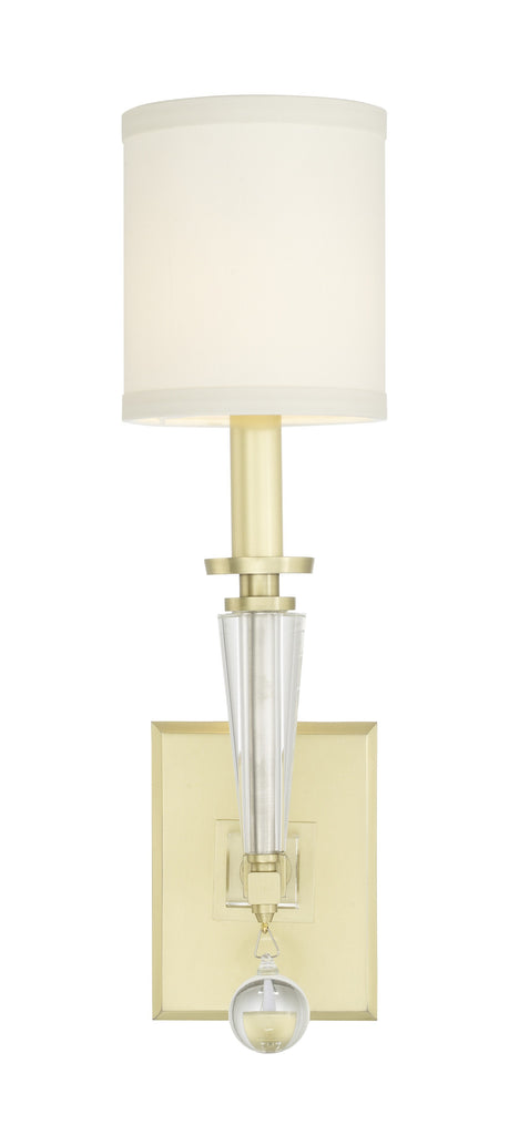 Paxton 1 Light Aged Brass Sconce Crystorama