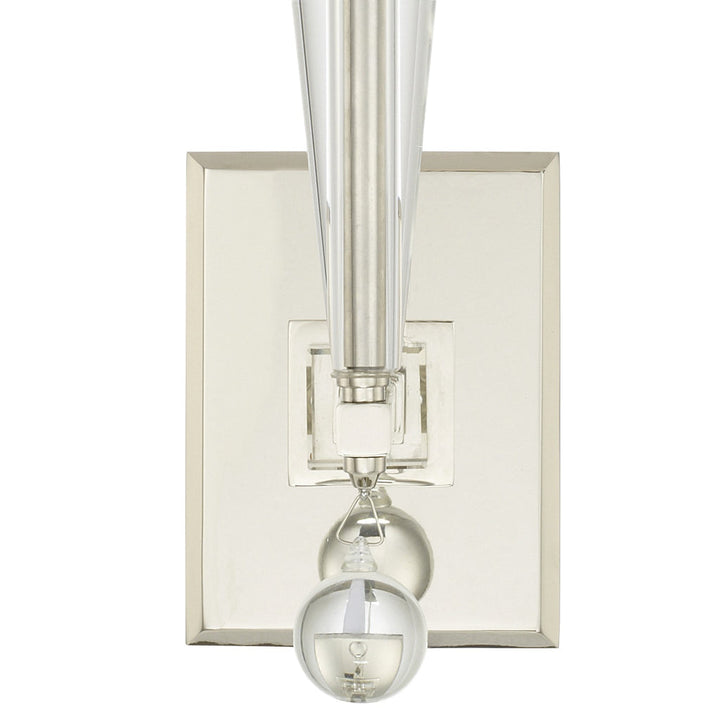 Paxton 1 Light Polished Nickel Sconce Crystorama