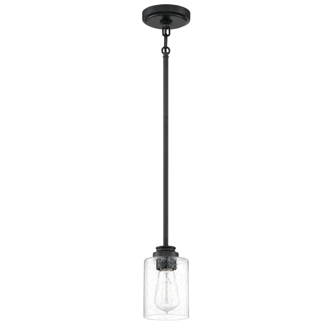 Bolden 1 Light Mini Pendant in Flat Black CRAFTMADE