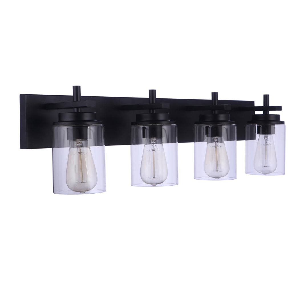 CRAFTMADE Reeves 4 Light Vanity in Flat Black