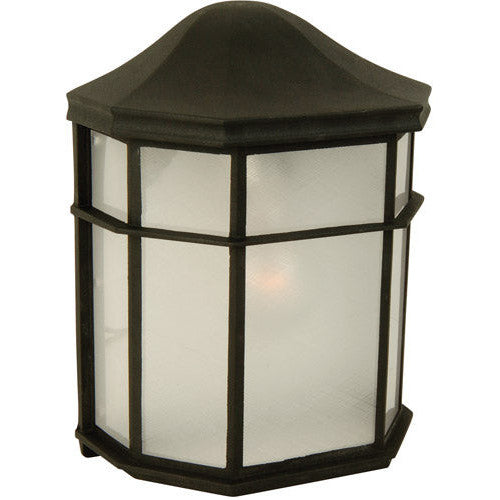 CRAFTMADE Contractor's 1 Light Small Outdoor Wall Mount in Textured Black