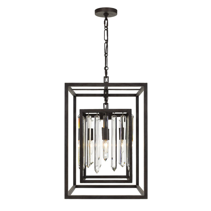 Hollis 4 Light Forged Bronze Mini Chandelier Crystorama