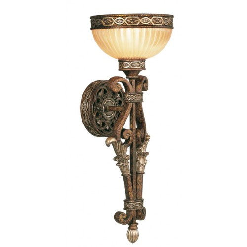 1 Light Palacial Bronze Wall Sconce Livex