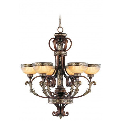 6 Light Palacial Bronze Chandelier Livex