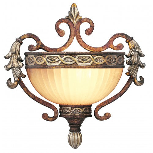 1 Light Palacial Bronze Wall Sconce Livex